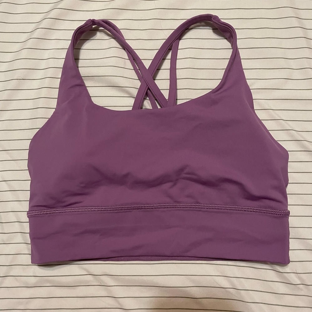 Lululemon Wisteria Purple Energy Longline Bra size 6